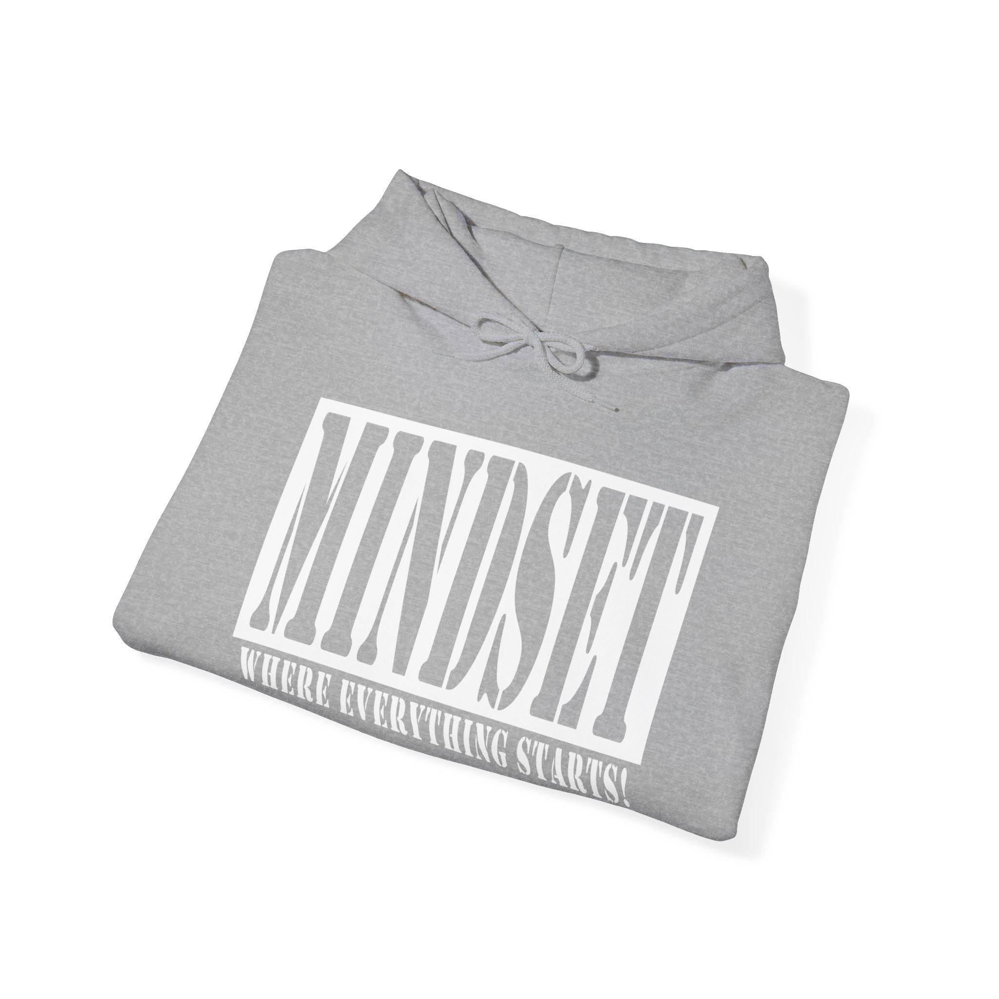 Mindset Stencil White Logo Hoodies