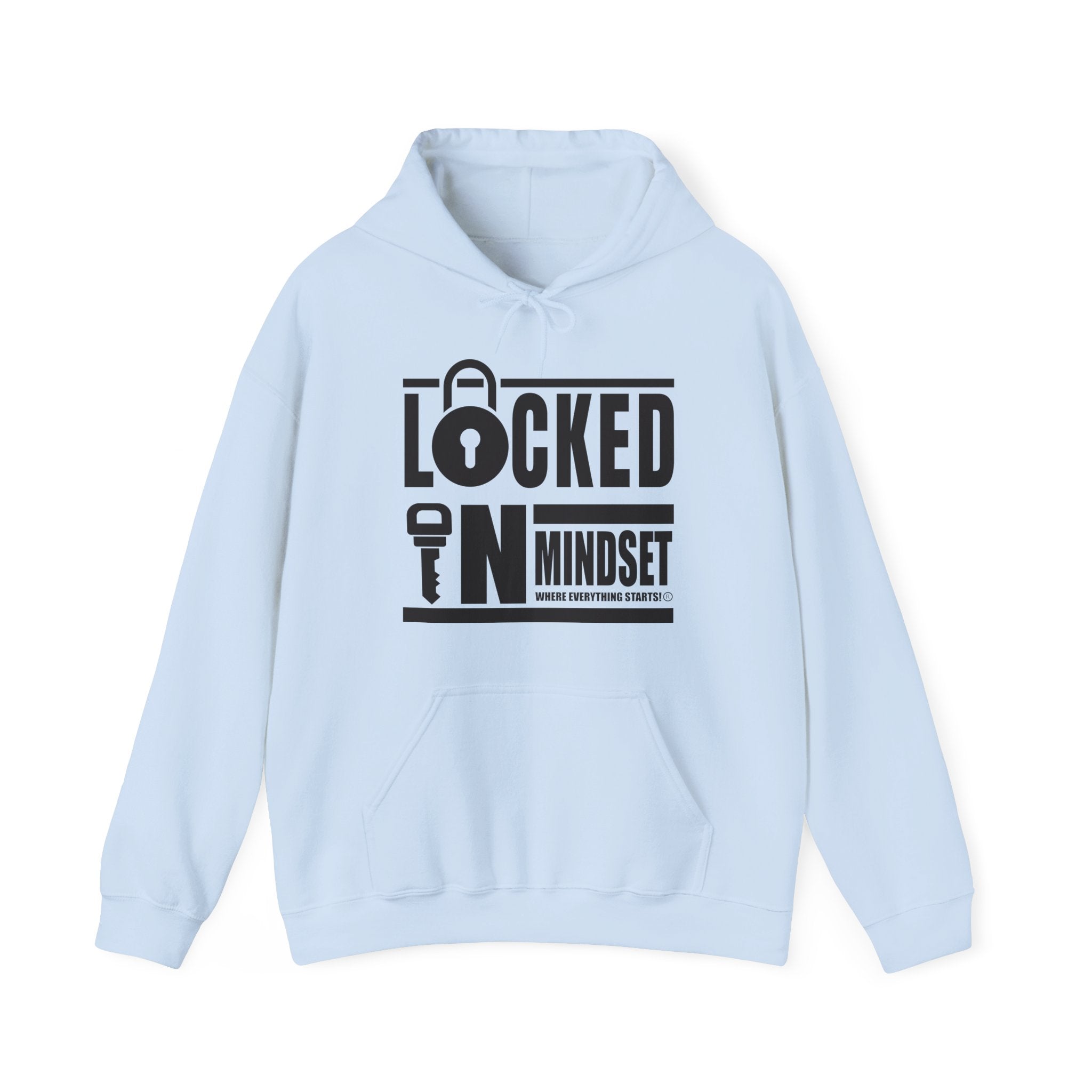 Locked In Mindset Hoodies (Black Logo)