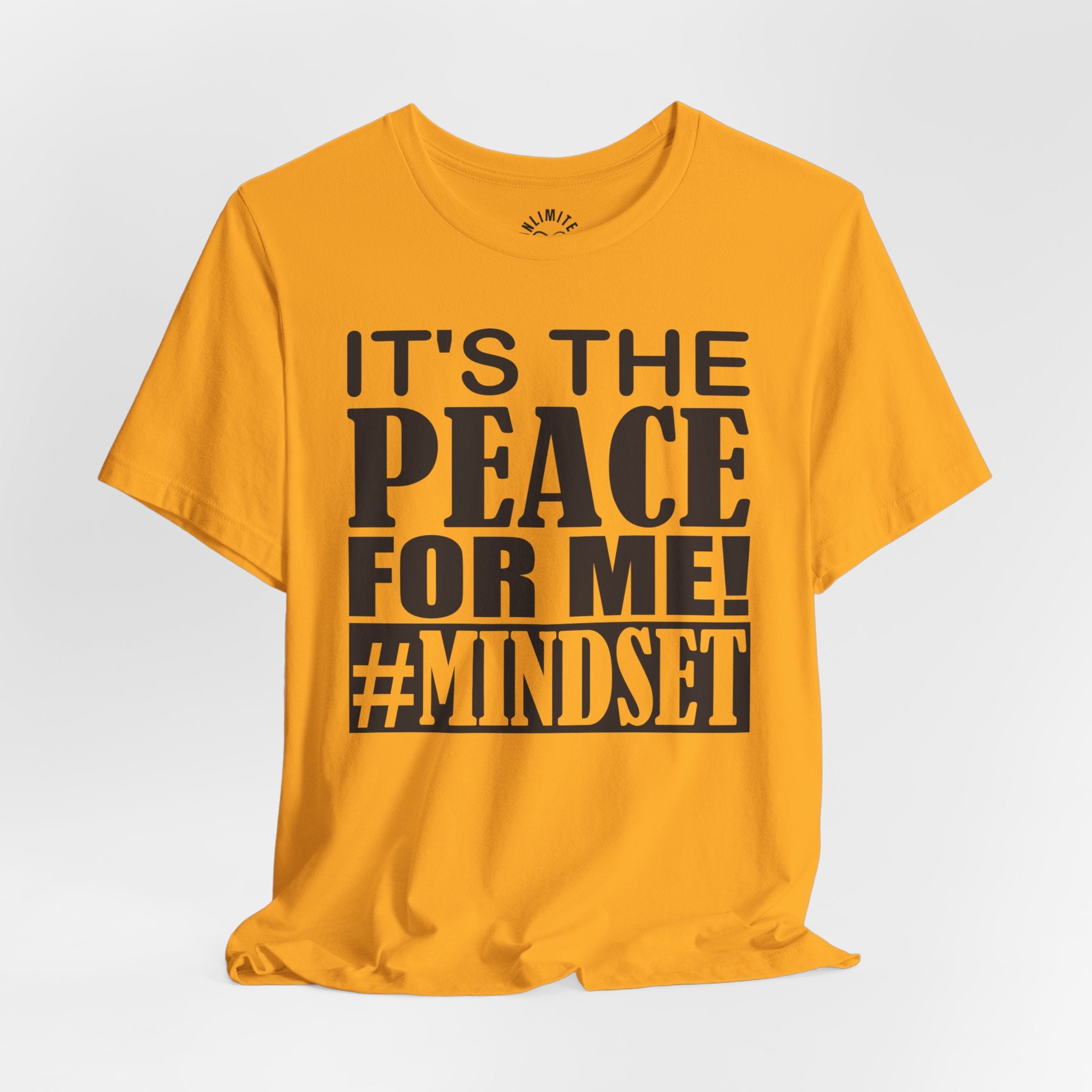 It's The Peace For Me Mindset T-shirt (Black Logo)