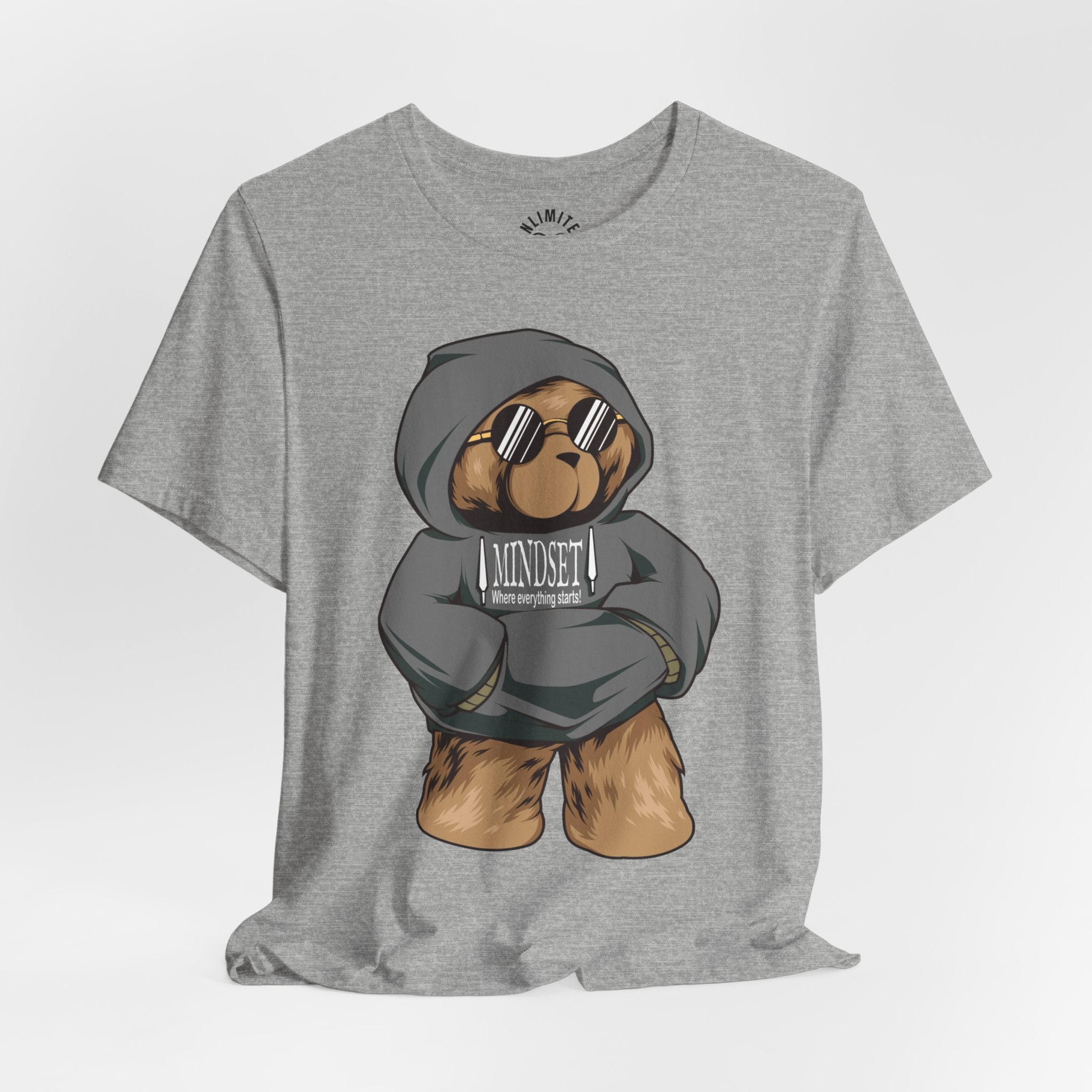 Mindset Bear In Hoodie T-Shirt