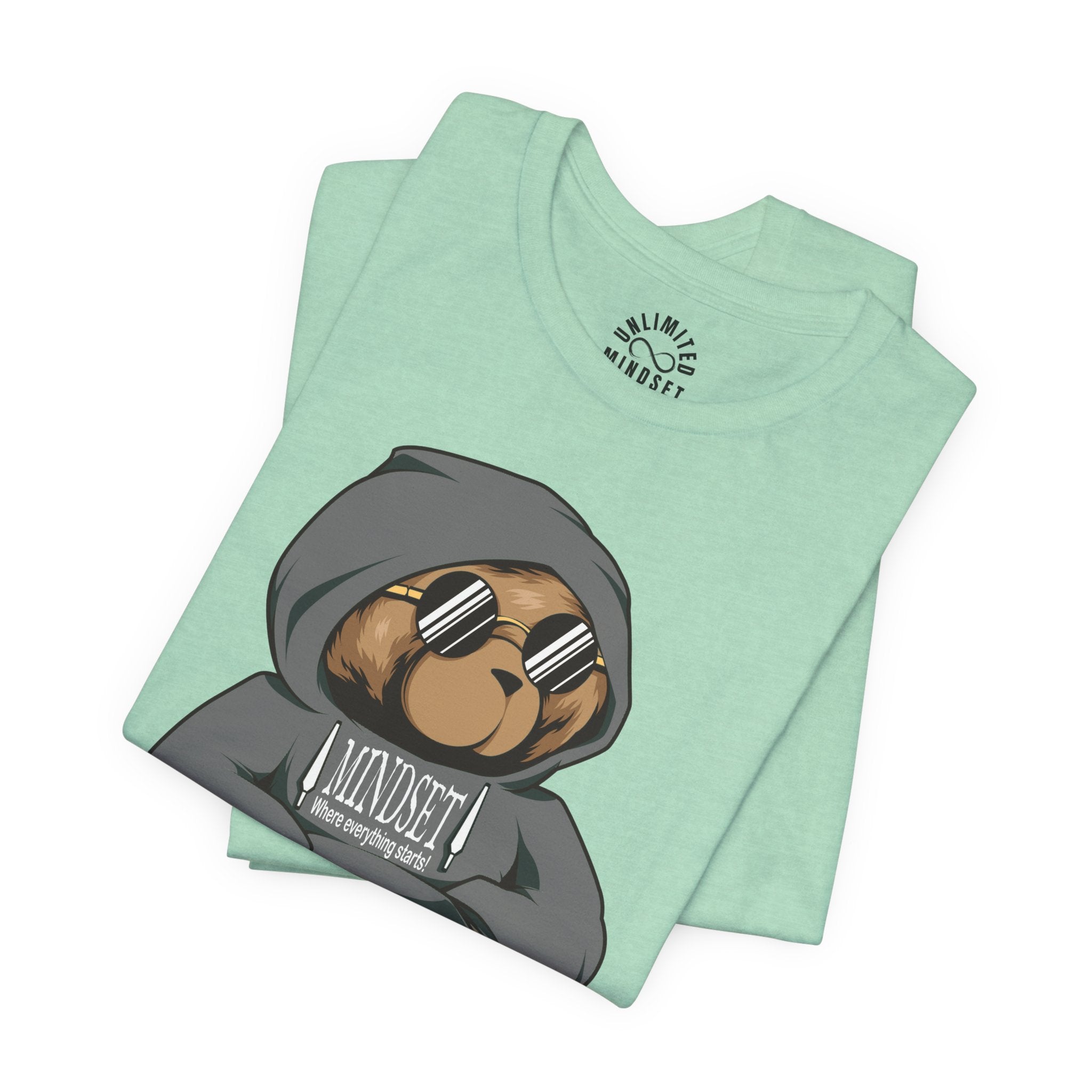 Mindset Bear In Hoodie T-Shirt