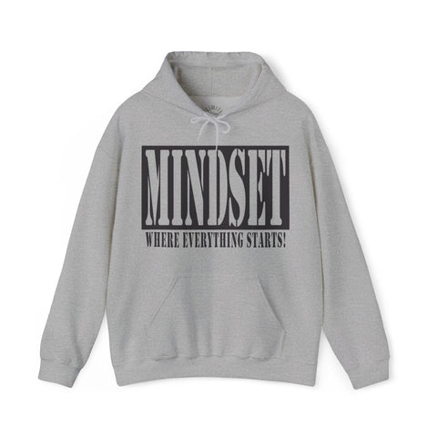 Mindset Stencil Black Logo Hoodies