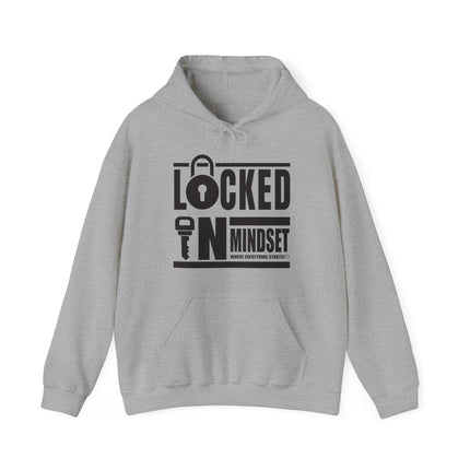 Locked In Mindset Hoodies (Black Logo)