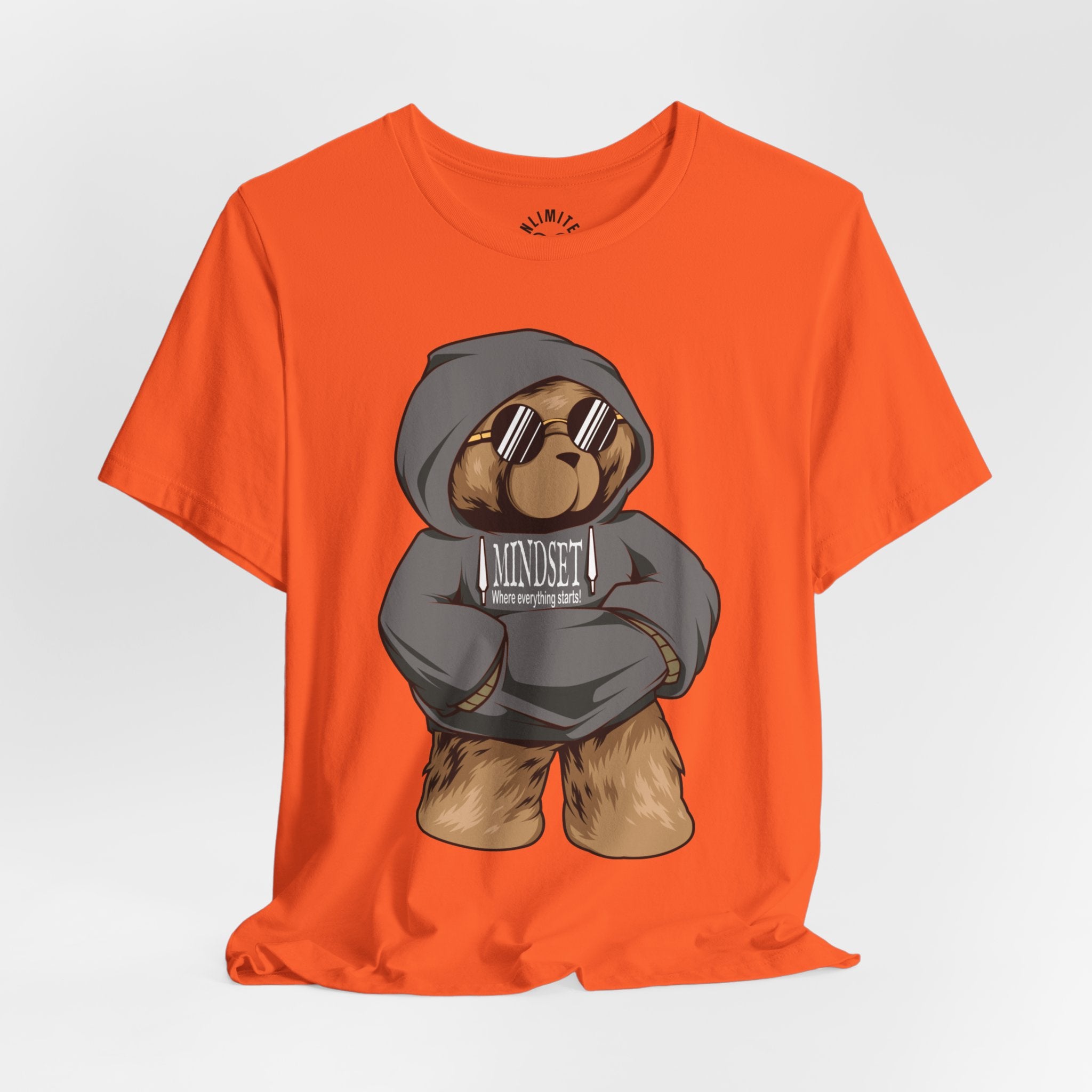 Mindset Bear In Hoodie T-Shirt