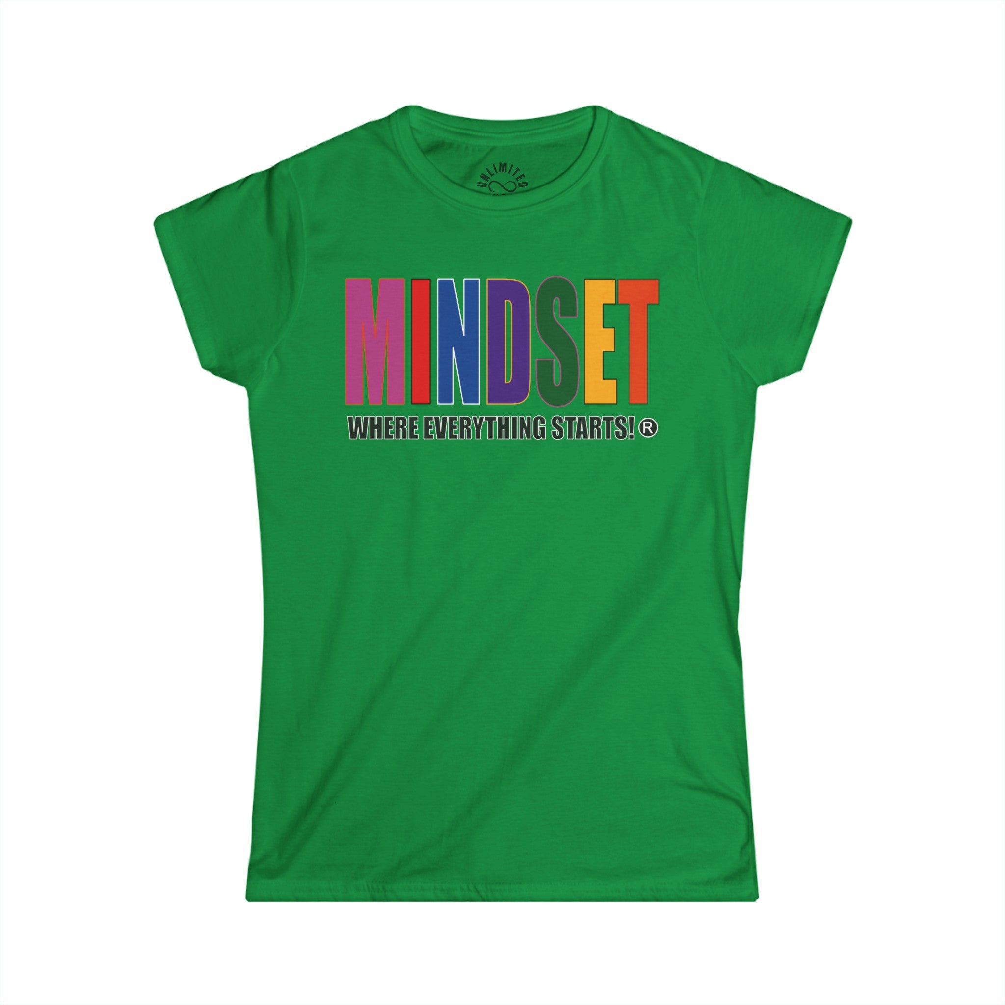 Mindset Official Trademark Women's Softstyle Tee (MULTICOLOR LOGO)