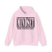 Mindset Stencil Black Logo Hoodies