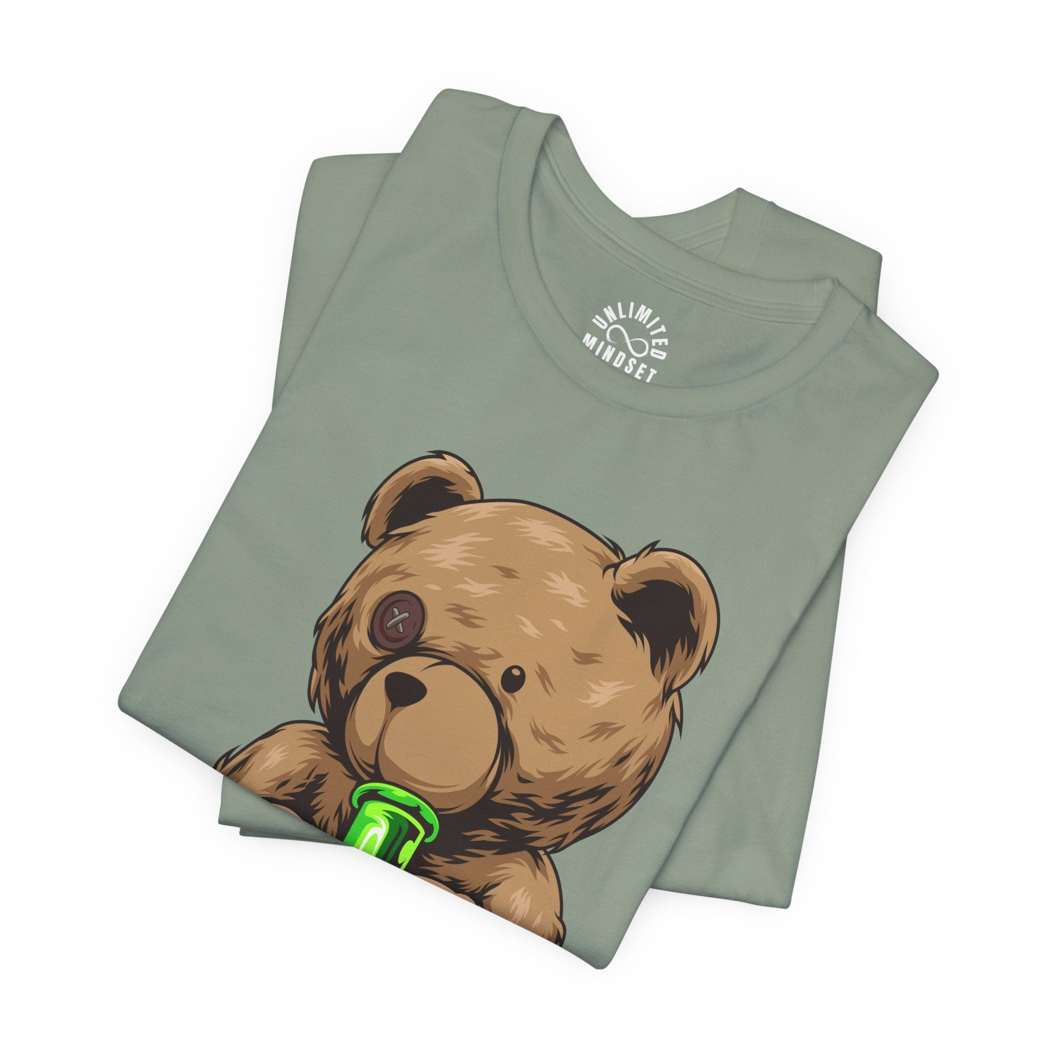 Mindset Bear With Bong T-shirt