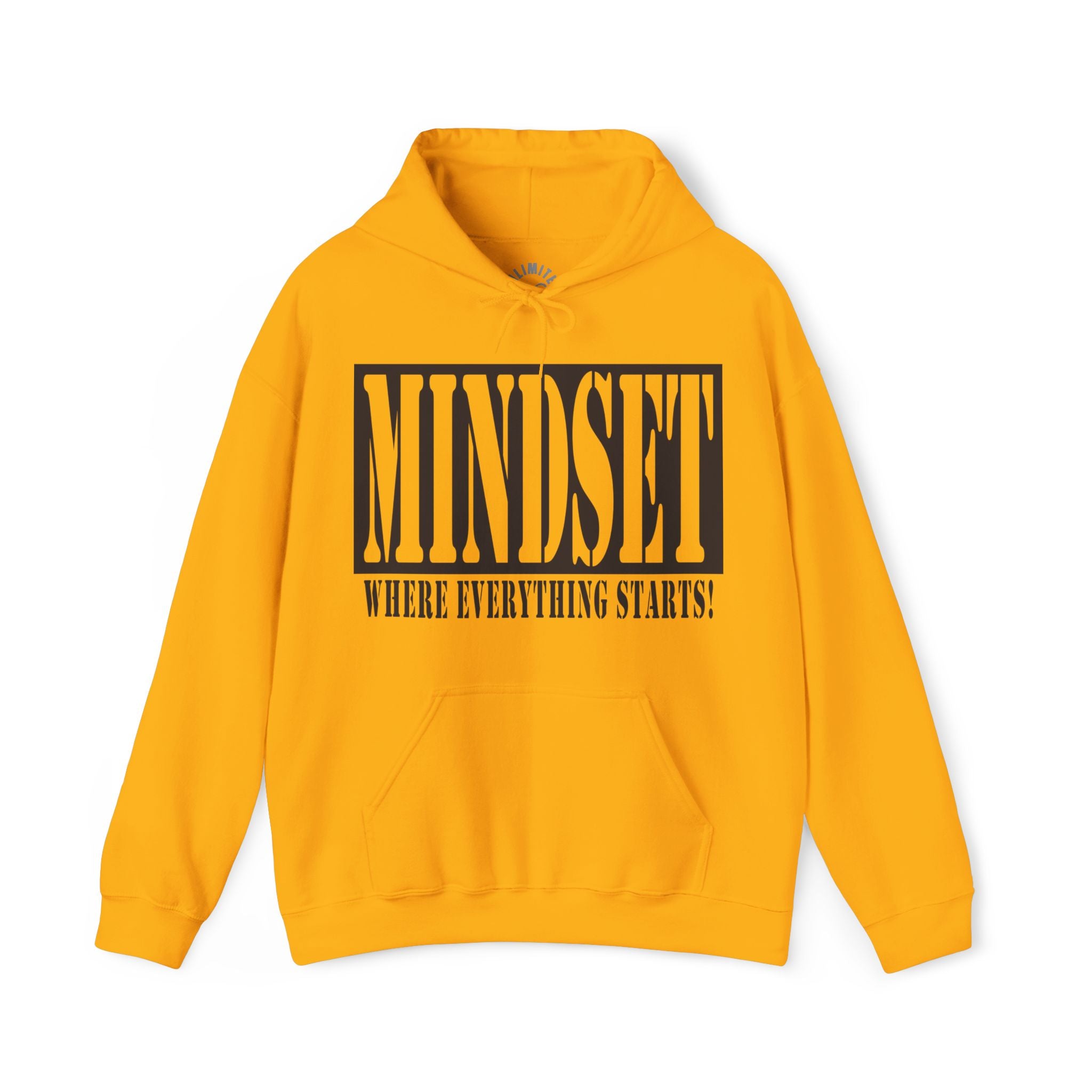 Mindset Stencil Black Logo Hoodies