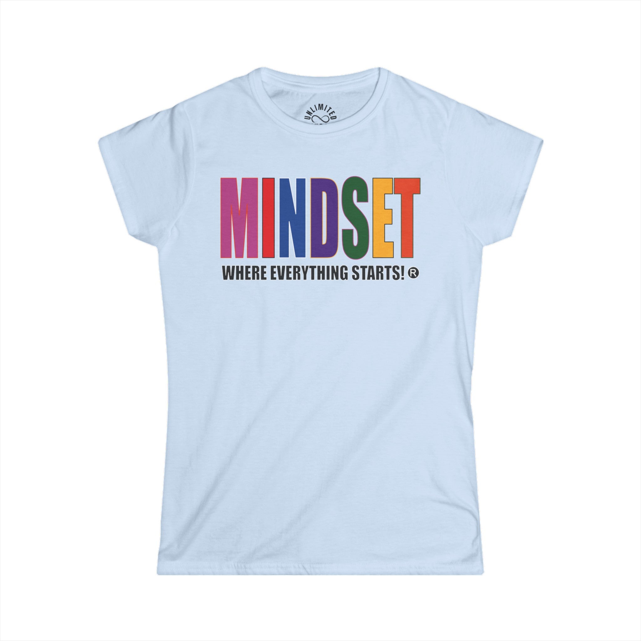 Mindset Official Trademark Women's Softstyle Tee (MULTICOLOR LOGO)