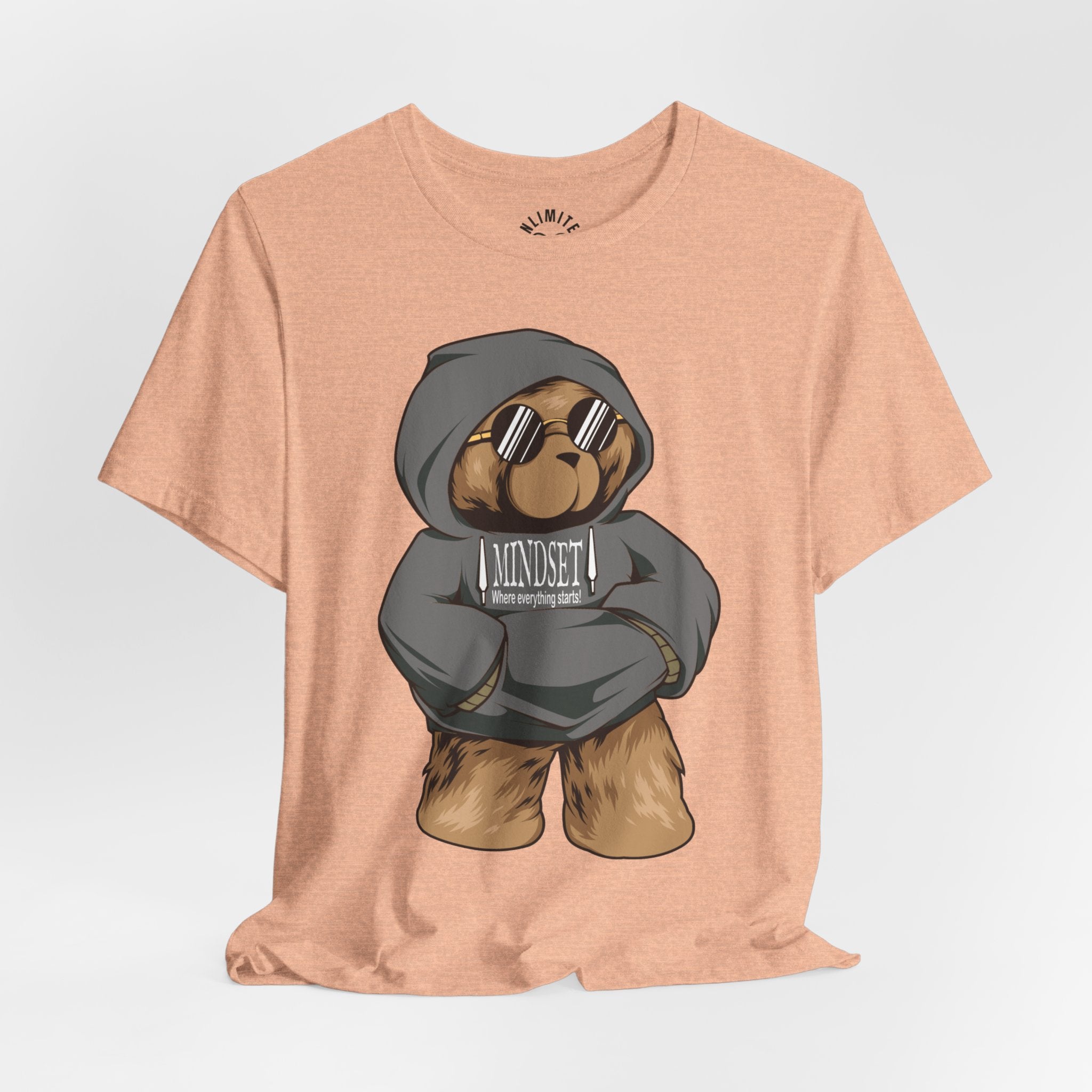 Mindset Bear In Hoodie T-Shirt