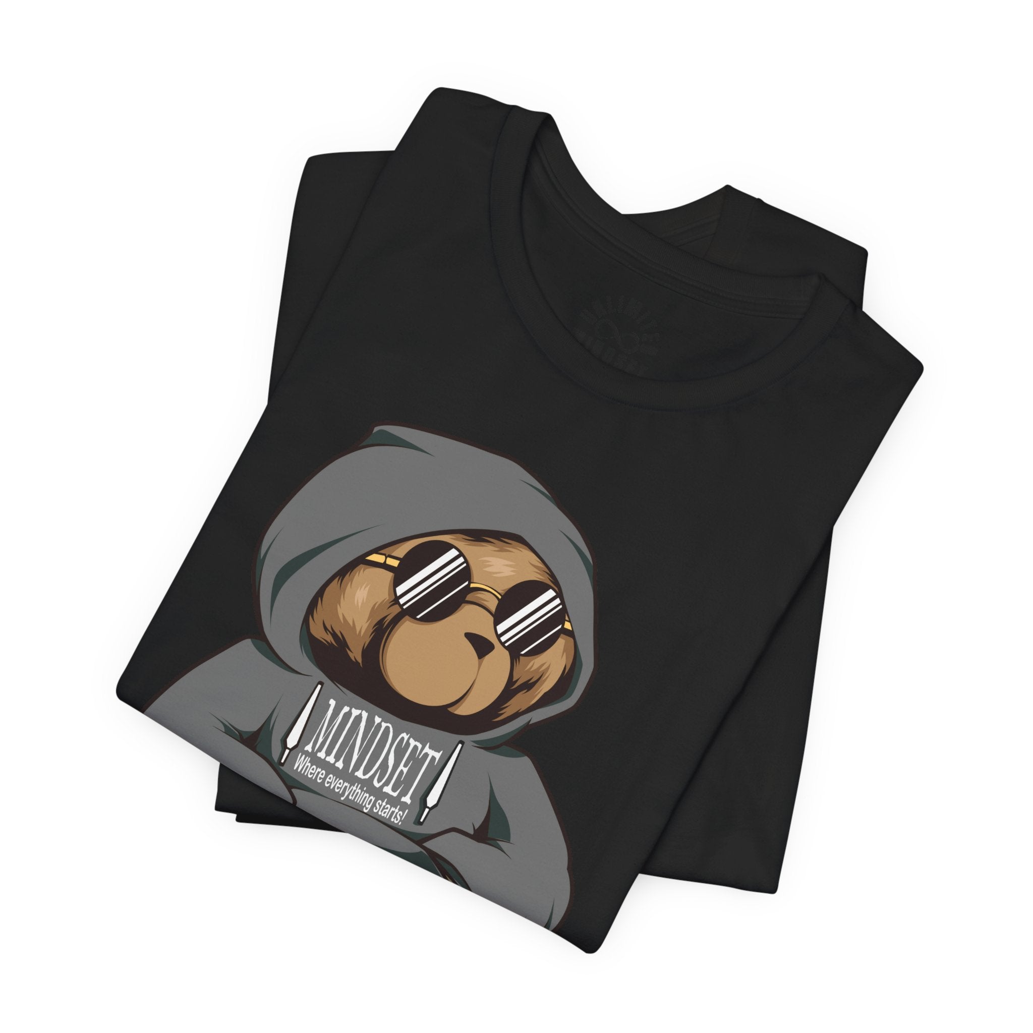 Mindset Bear In Hoodie T-Shirt