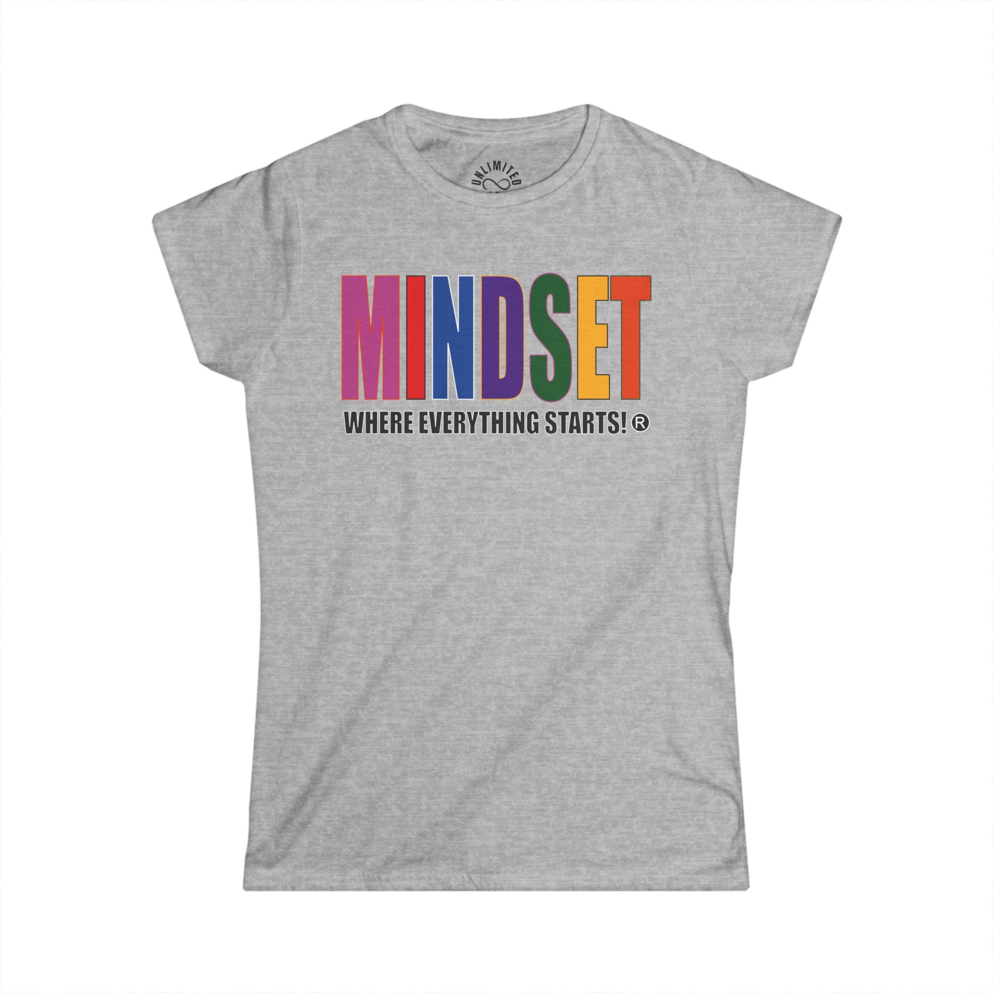 Mindset Official Trademark Women's Softstyle Tee (MULTICOLOR LOGO)