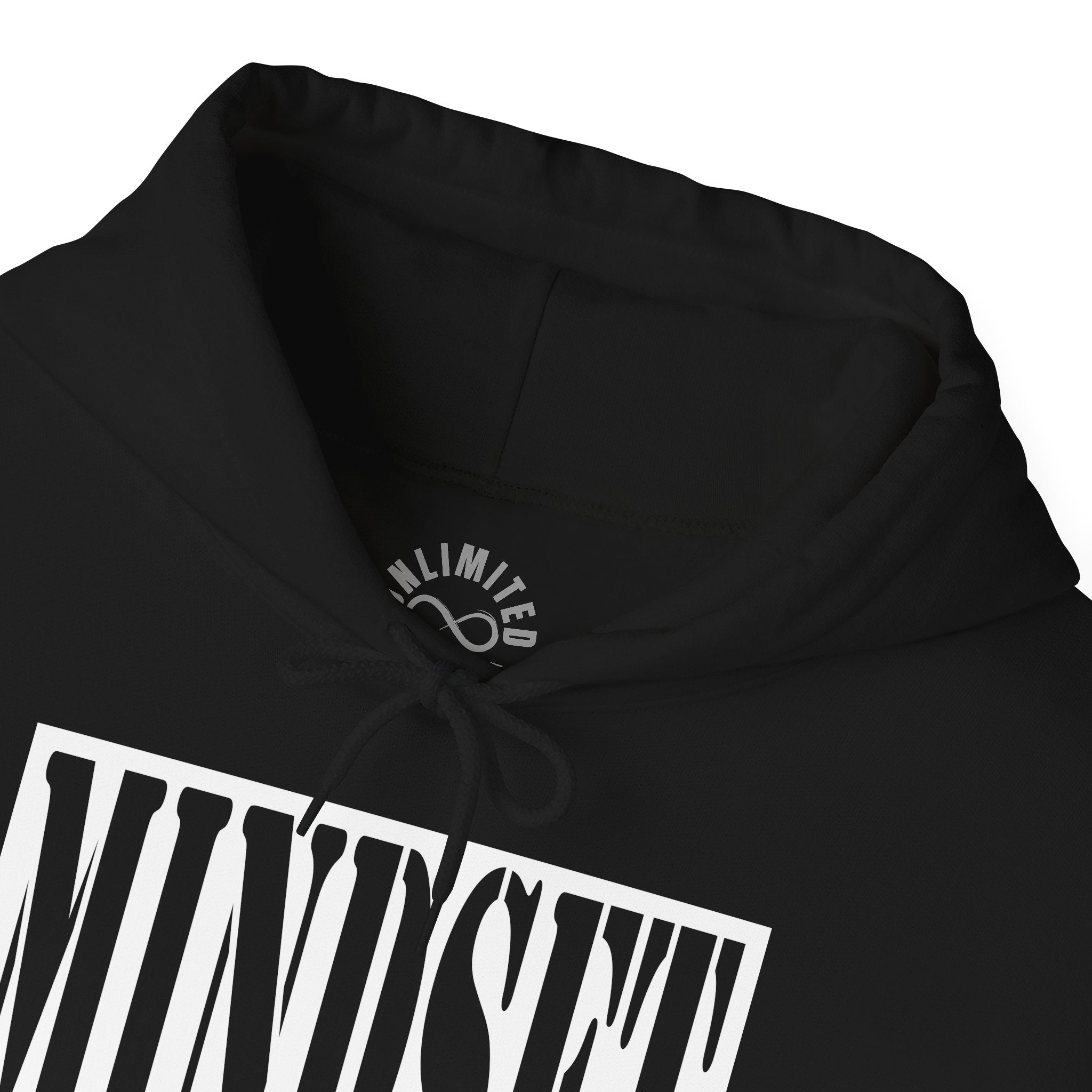 Mindset Stencil White Logo Hoodies