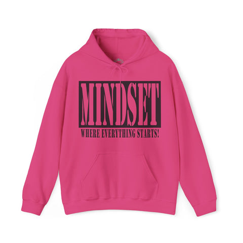 Mindset Stencil Black Logo Hoodies