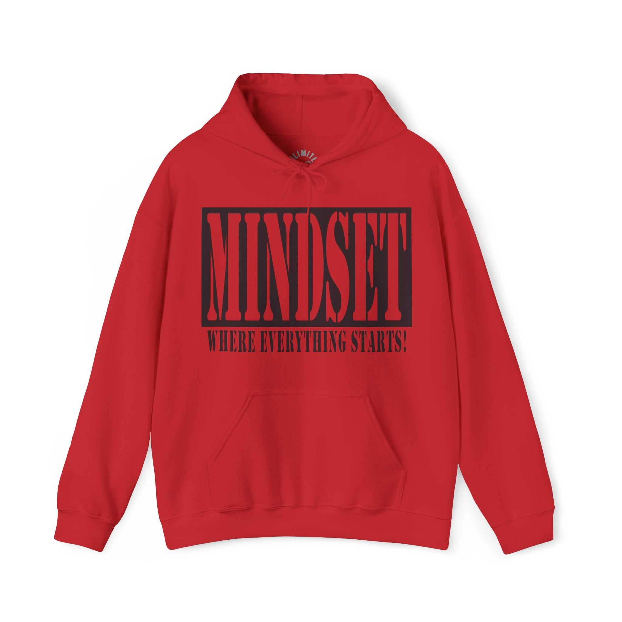 Mindset Stencil Black Logo Hoodies