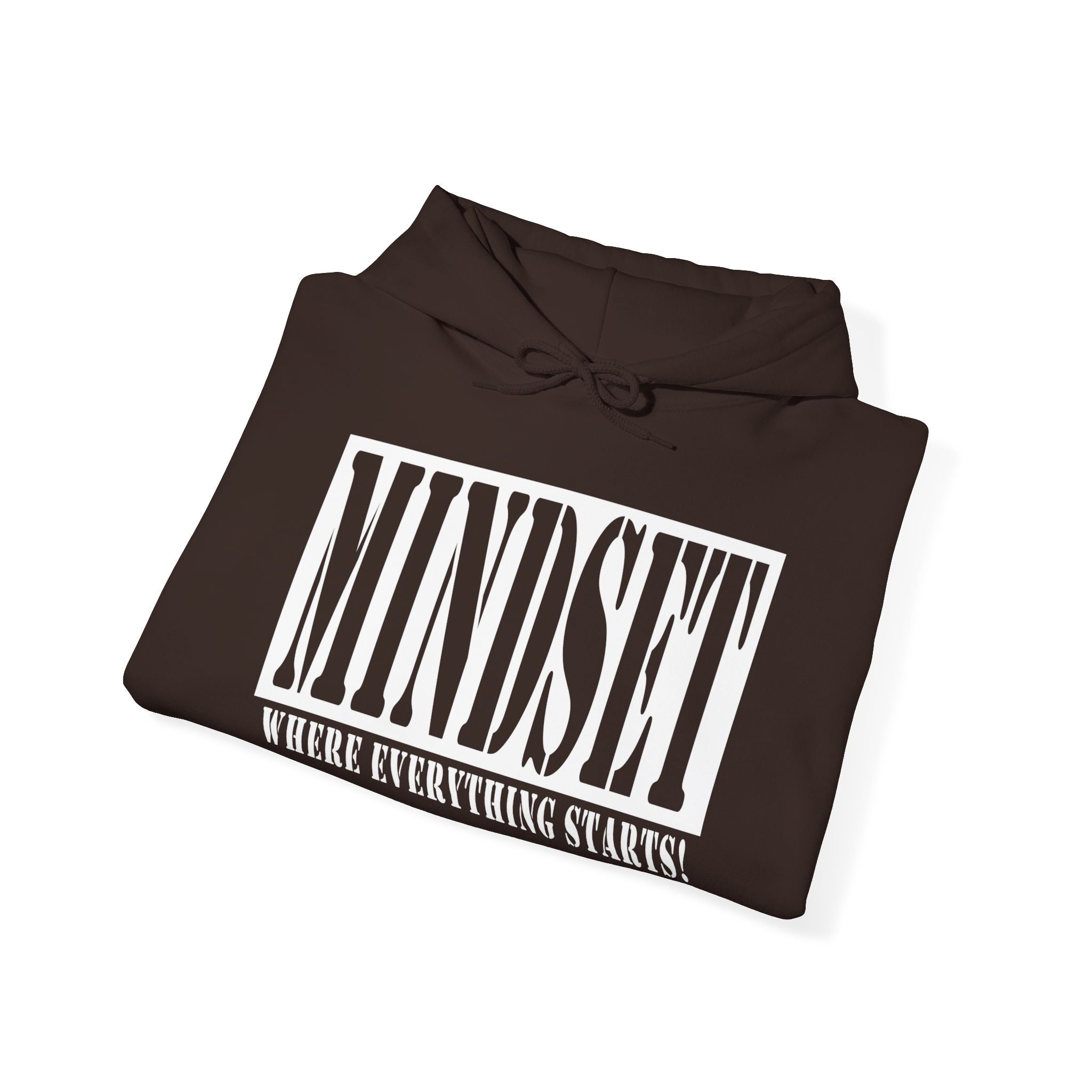 Mindset Stencil White Logo Hoodies